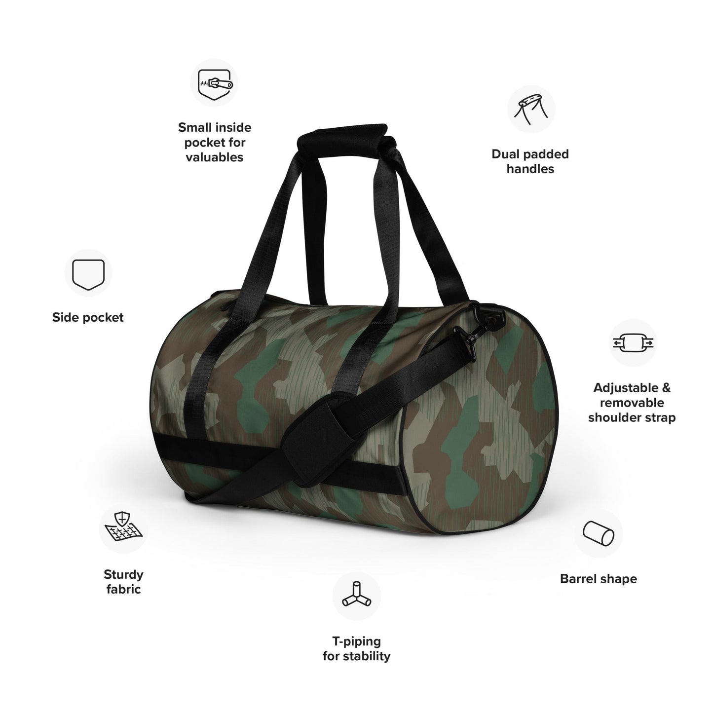 German Splittermuster 41 Luftwaffen CAMO gym bag - Gym Bags