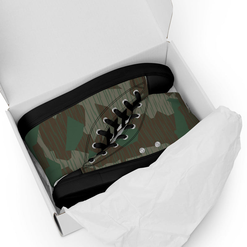 Splittermuster Bundeswehr Airborne CAMO Mens High-Top Canvas Shoes