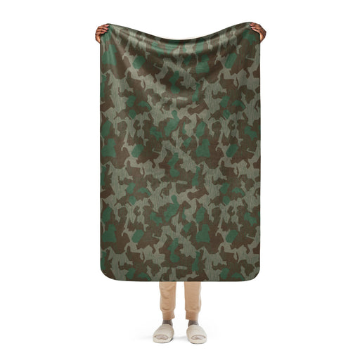 Splittermuster Bundeswehr Airborne CAMO Sherpa Blanket - 37″×57″