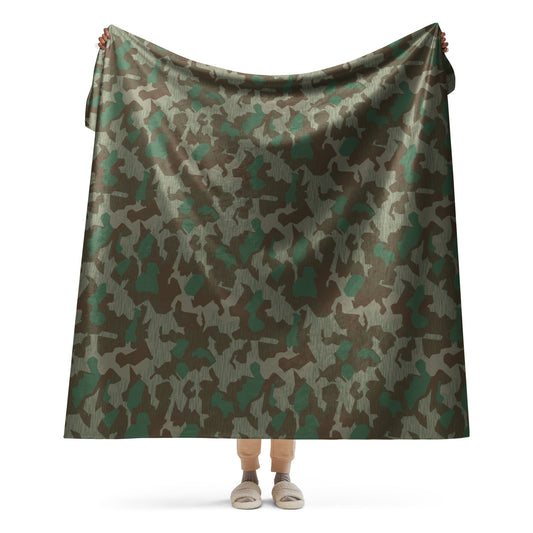 German Splittermuster 41 Luftwaffen CAMO Sherpa blanket - 60″×80″ - Blankets