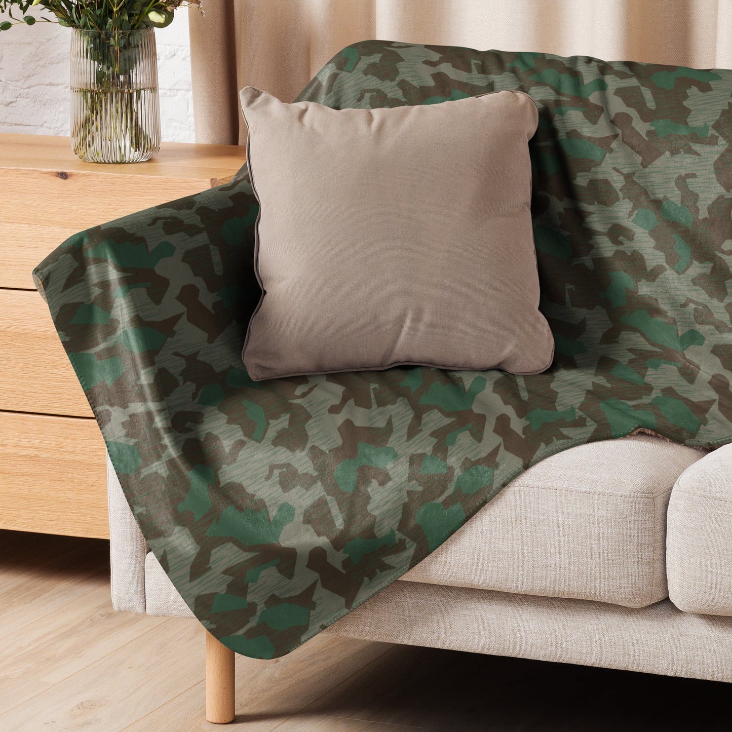 German Splittermuster 41 Luftwaffen CAMO Sherpa blanket - Blankets