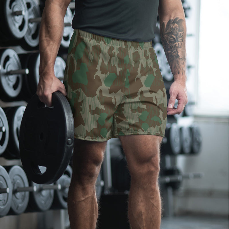 Splittermuster Bundeswehr Airborne CAMO Unisex Athletic Long Shorts - XS