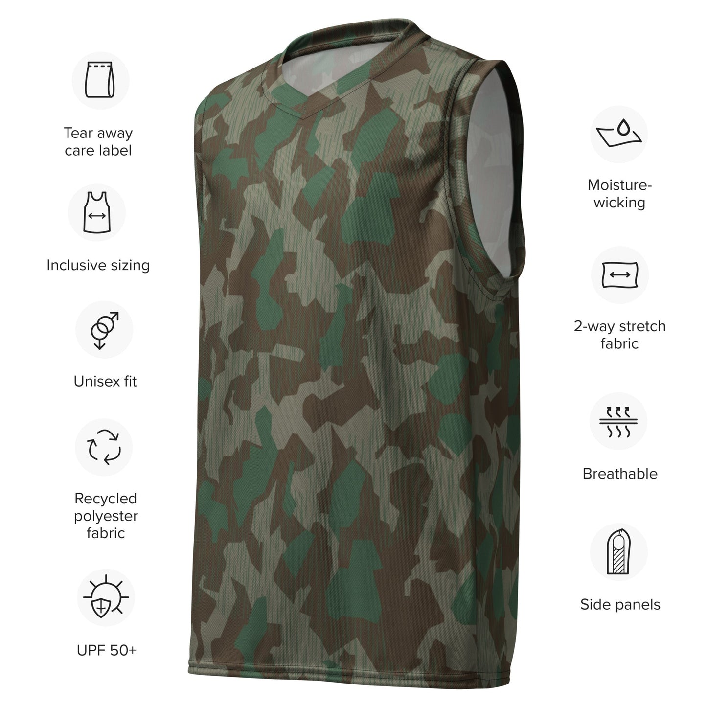 German Splittermuster 41 Luftwaffen CAMO unisex basketball jersey Basketball Jerseys