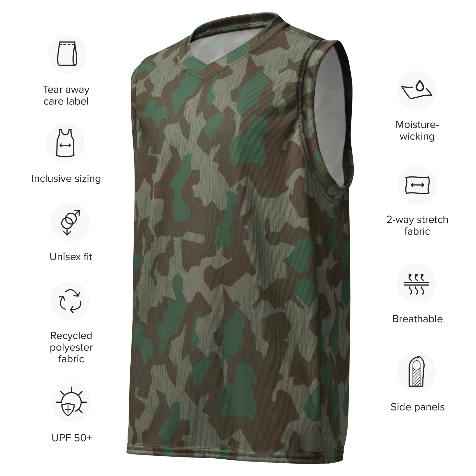 German Splittermuster 41 Luftwaffen CAMO unisex basketball jersey Basketball Jerseys
