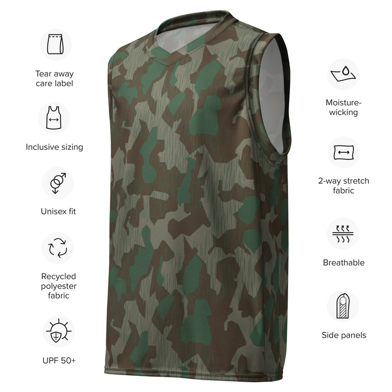 Splittermuster Bundeswehr Airborne CAMO Unisex Basketball Jersey