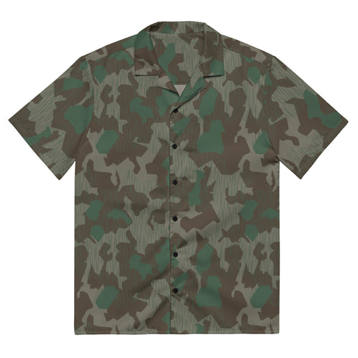 Splittermuster Bundeswehr Airborne CAMO Unisex Short-Sleeve Button Shirt - 2XS - Button-Up