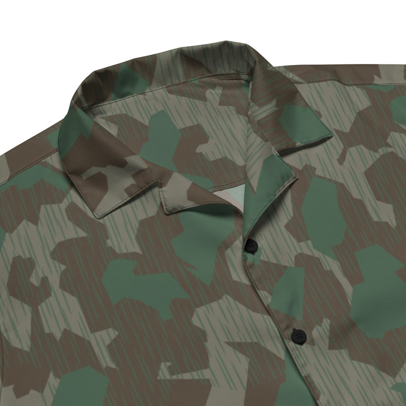 Splittermuster Bundeswehr Airborne CAMO Unisex Short-Sleeve Button Shirt - Button-Up