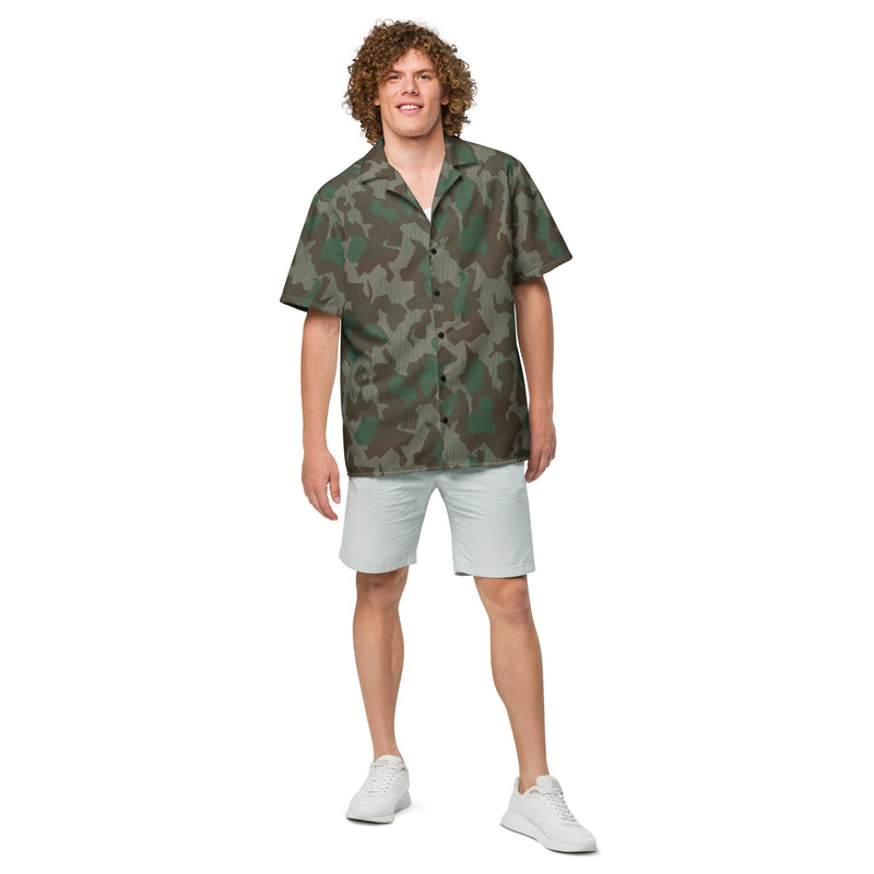 Splittermuster Bundeswehr Airborne CAMO Unisex Short-Sleeve Button Shirt - Button-Up