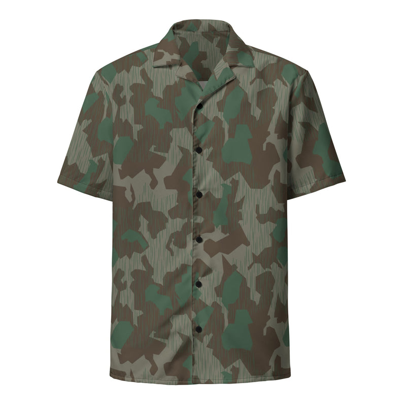 Splittermuster Bundeswehr Airborne CAMO Unisex Short-Sleeve Button Shirt - Button-Up