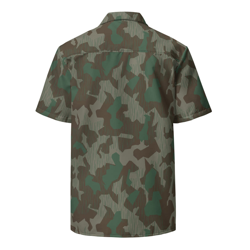 Splittermuster Bundeswehr Airborne CAMO Unisex Short-Sleeve Button Shirt - Button-Up