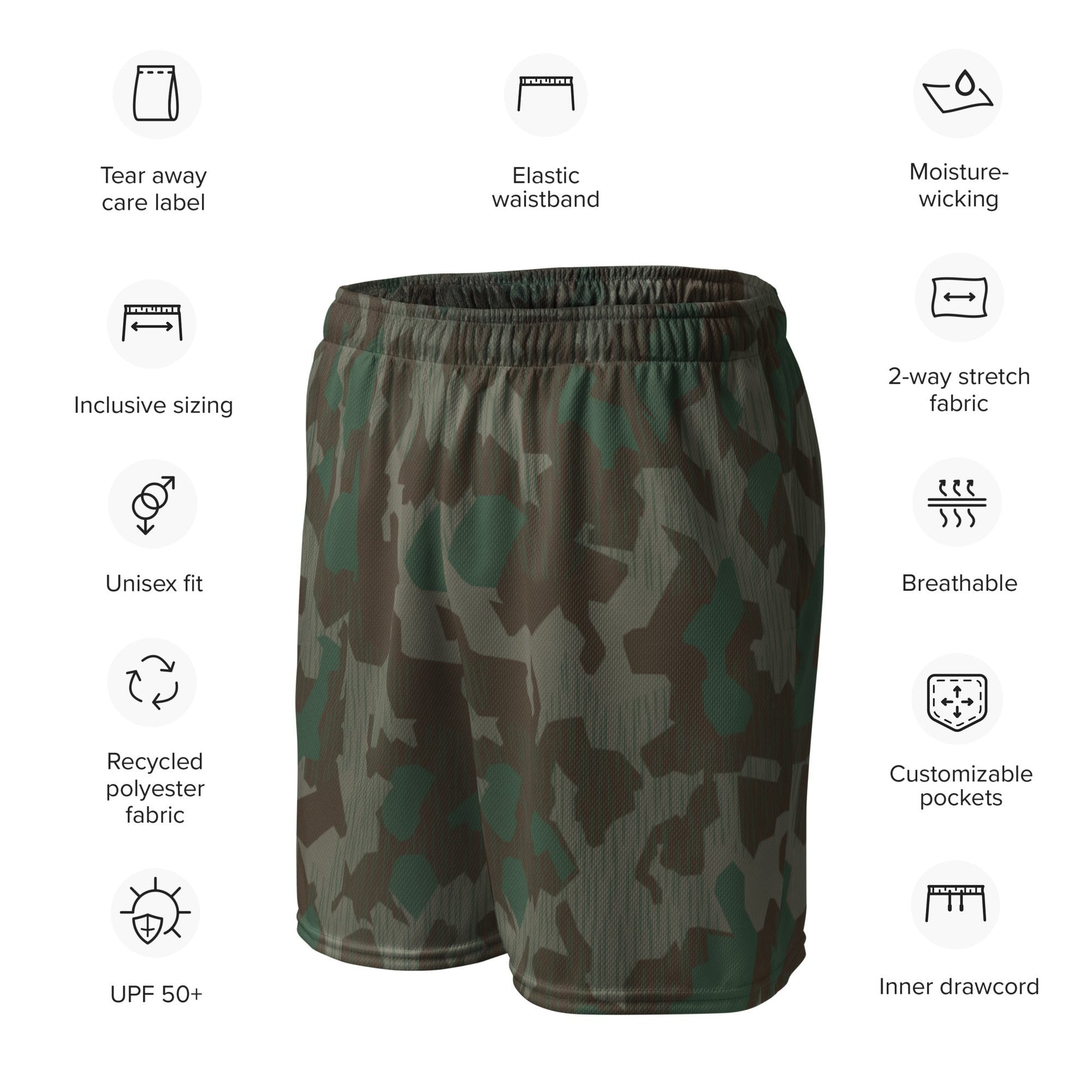German Splittermuster 41 Luftwaffen CAMO Unisex mesh shorts - Mesh Shorts