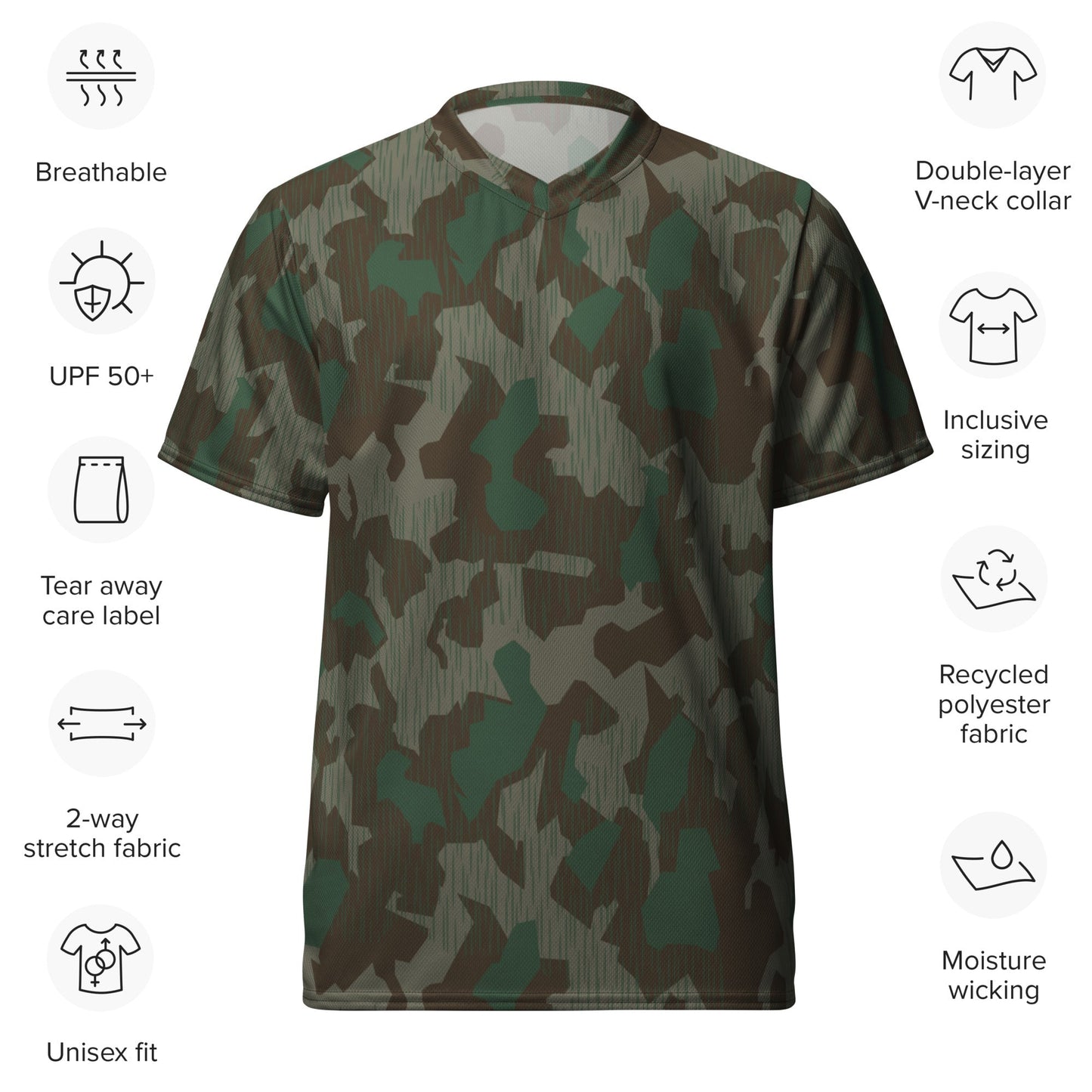 German Splittermuster 41 Luftwaffen CAMO unisex sports jersey - Sports Jerseys