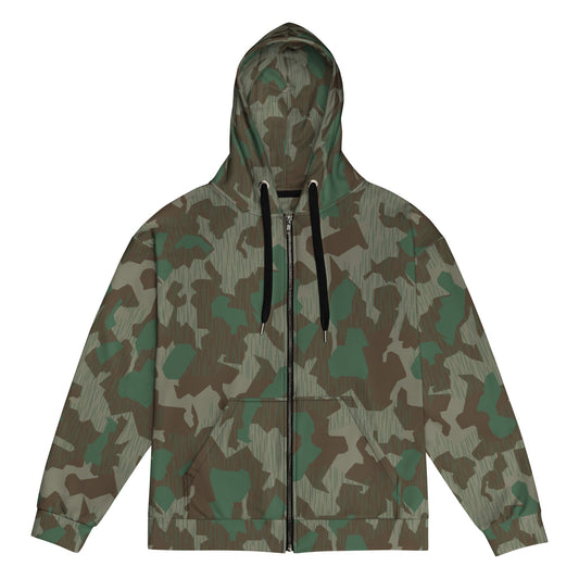 German Splittermuster 41 Luftwaffen CAMO Unisex zip hoodie 2XS Zip Hoodies