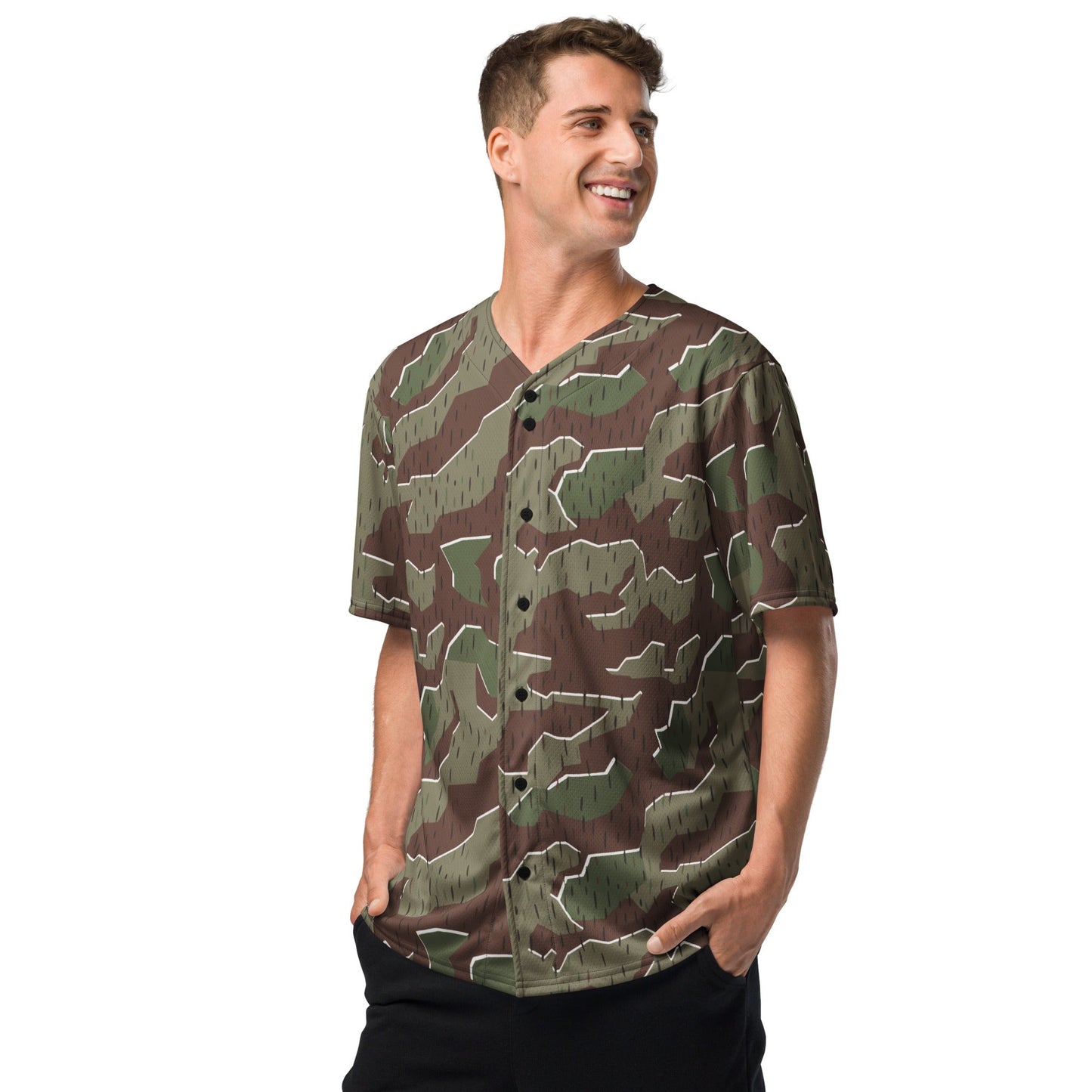 German Splittermuster Bundeswehr Paratrooper CAMO baseball jersey - Baseball Jerseys
