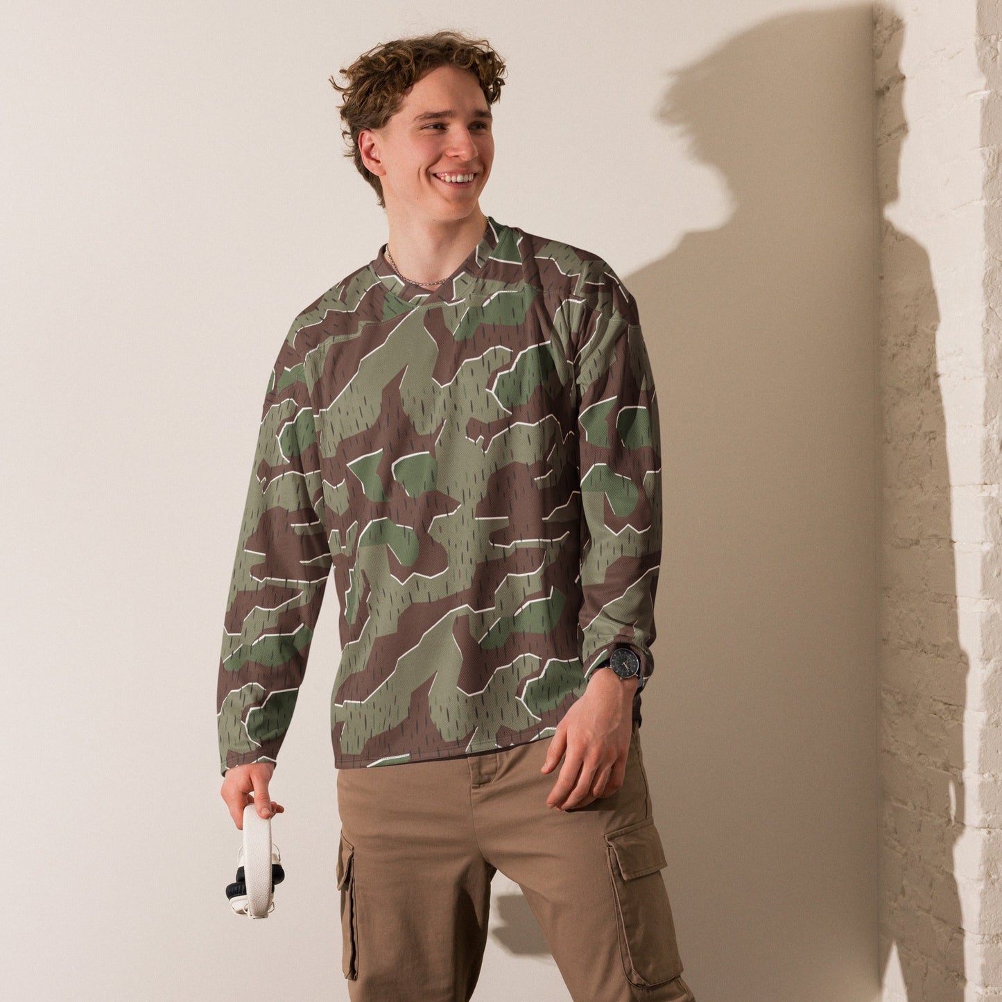 German Splittermuster Bundeswehr Paratrooper CAMO hockey fan jersey - Hockey Jerseys