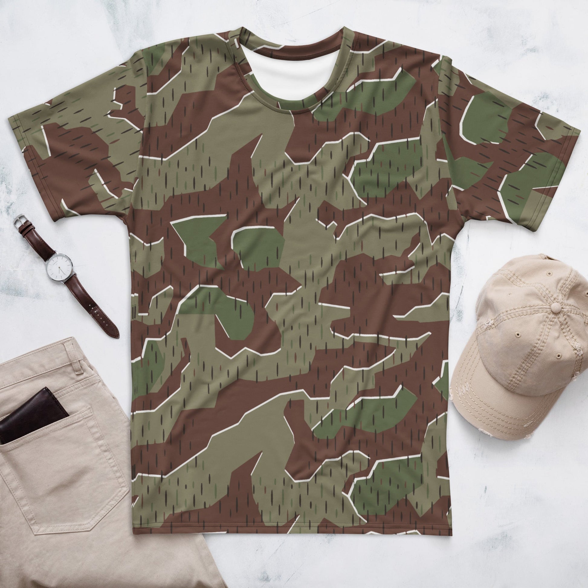 German Splittermuster Bundeswehr Paratrooper CAMO Mens t-shirt - XS - T-Shirts