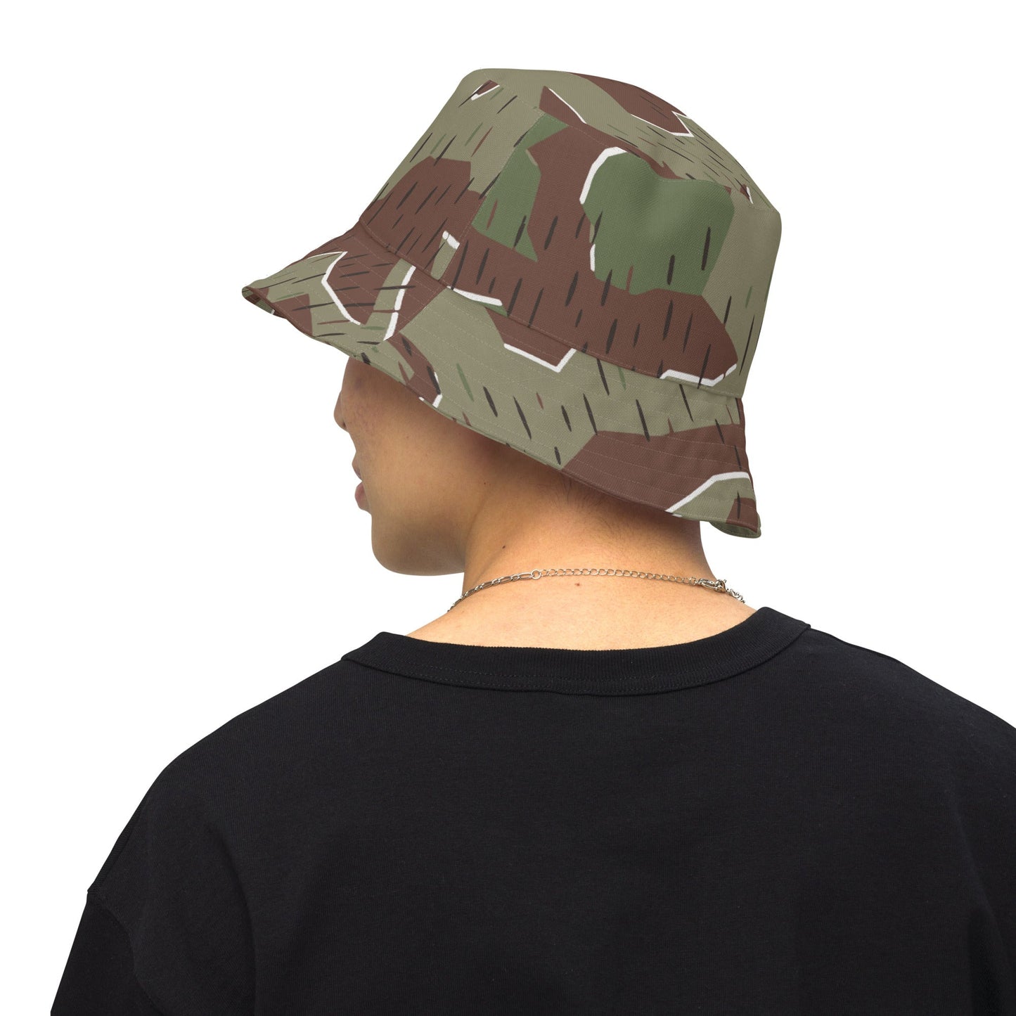 German Splittermuster Bundeswehr Paratrooper CAMO Reversible bucket hat - Bucket Hats
