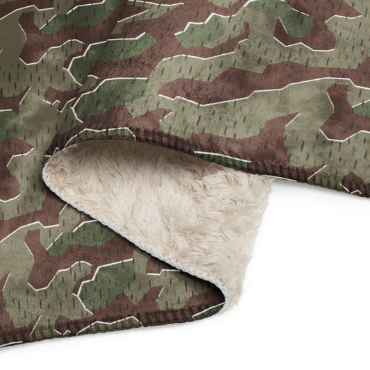 German Splittermuster Bundeswehr Paratrooper CAMO Sherpa blanket - Blankets