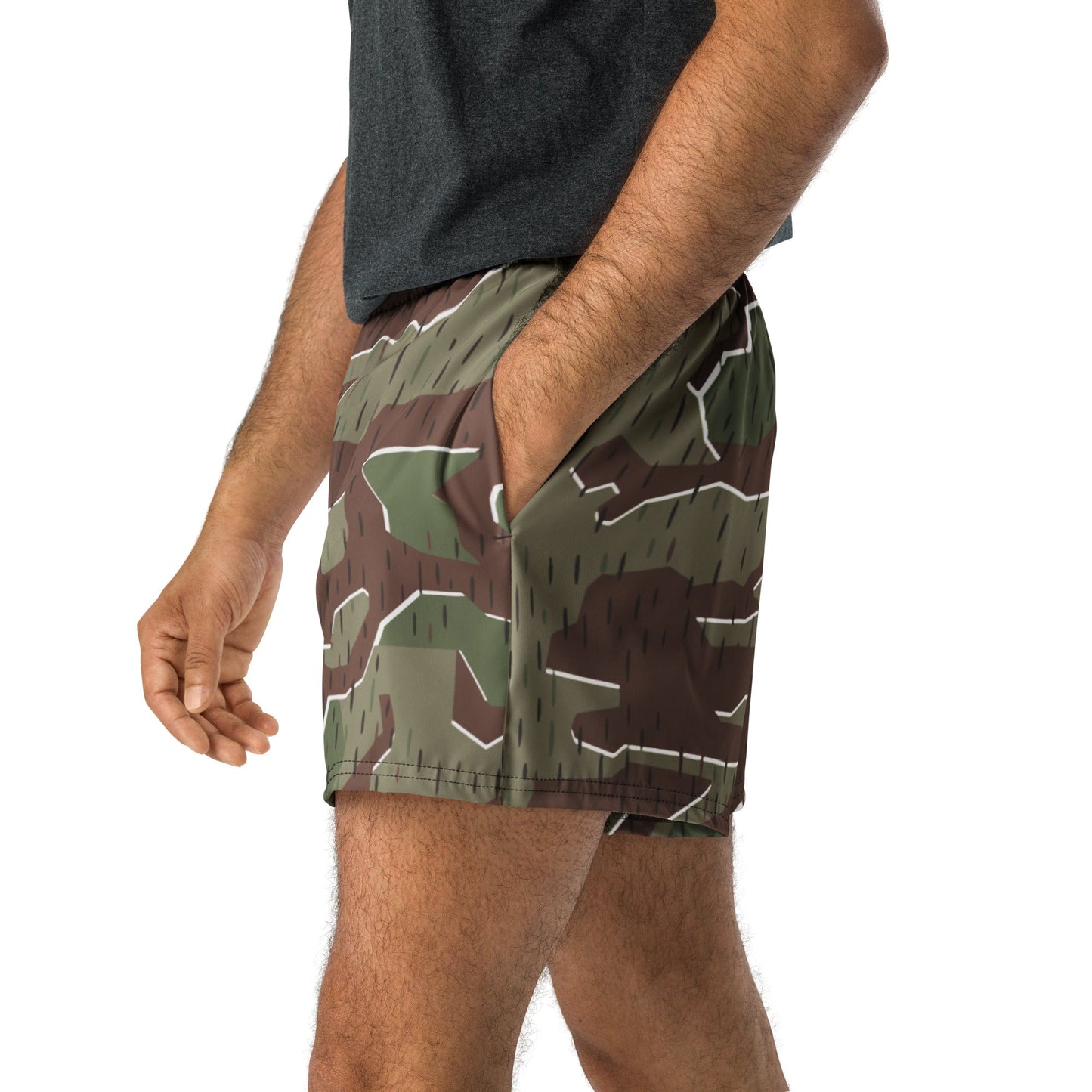 German Splittermuster Bundeswehr Paratrooper CAMO Unisex Athletic Shorts - XS