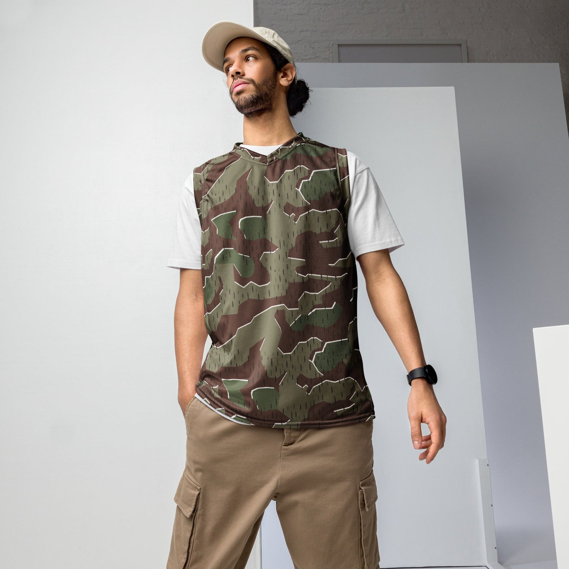 German Splittermuster Bundeswehr Paratrooper CAMO unisex basketball jersey - 2XS - Basketball Jerseys
