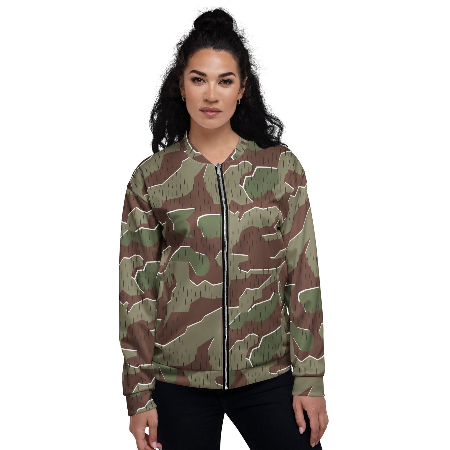 German Splittermuster Bundeswehr Paratrooper CAMO Unisex Bomber Jacket - Jackets