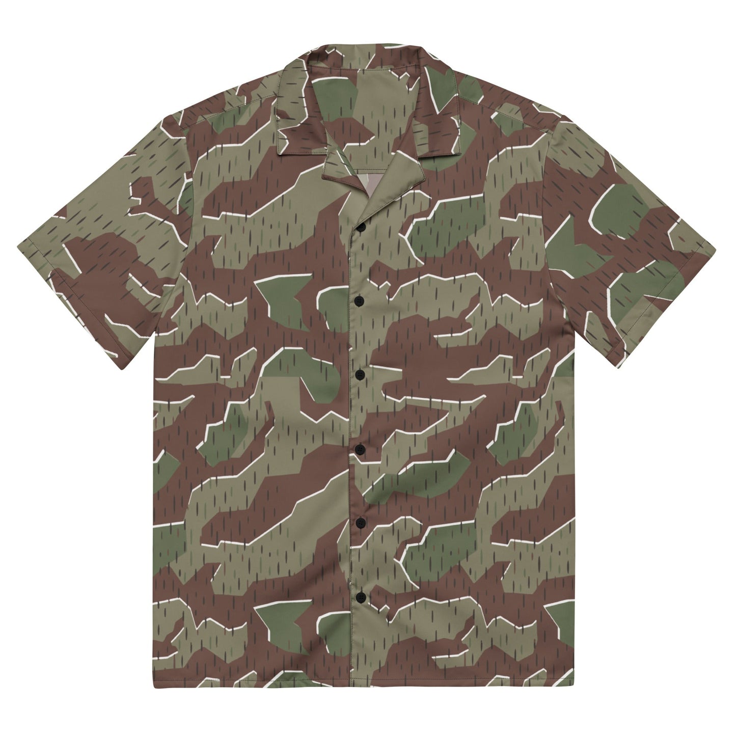 German Splittermuster Bundeswehr Paratrooper CAMO Unisex button shirt - 2XS - Button Shirts