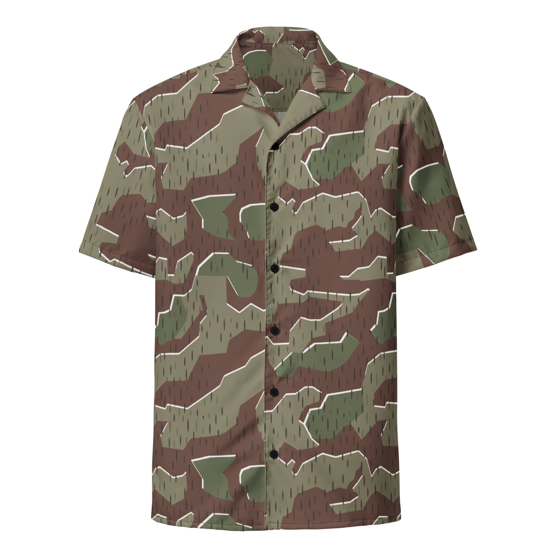 German Splittermuster Bundeswehr Paratrooper CAMO Unisex button shirt - Button Shirts