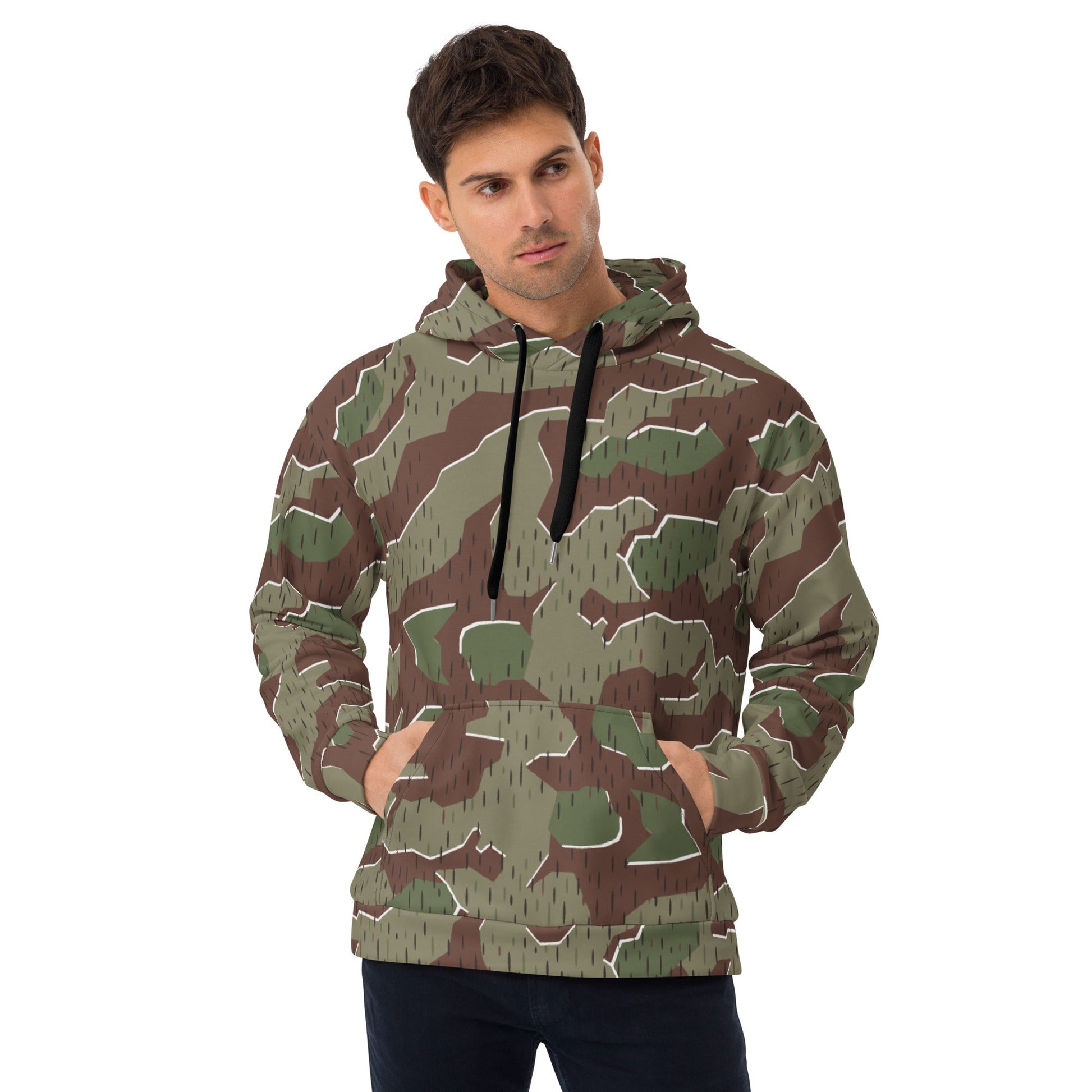 German Splittermuster Bundeswehr Paratrooper CAMO Unisex Hoodie - 2XS - Hoodies