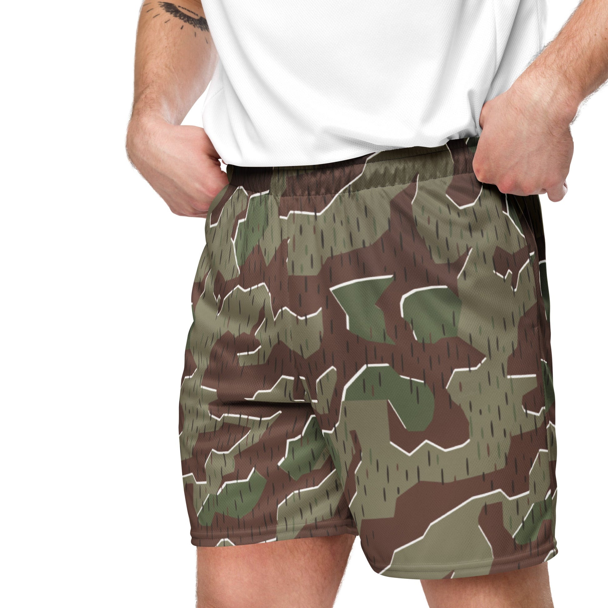 German Splittermuster Bundeswehr Paratrooper CAMO Unisex mesh shorts - Mesh Shorts