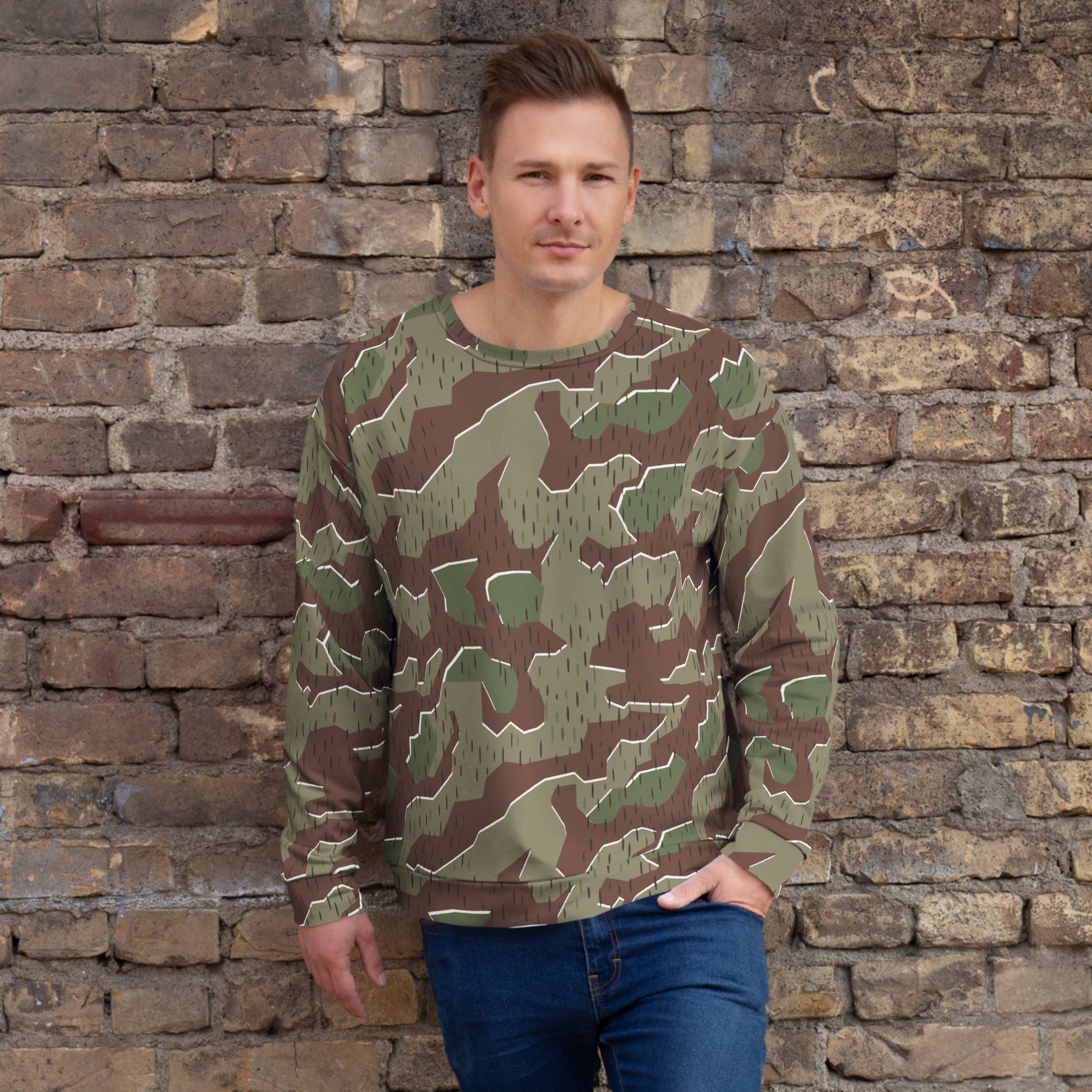 German Splittermuster Bundeswehr Paratrooper CAMO Unisex Sweatshirt - 2XS - Sweatshirts