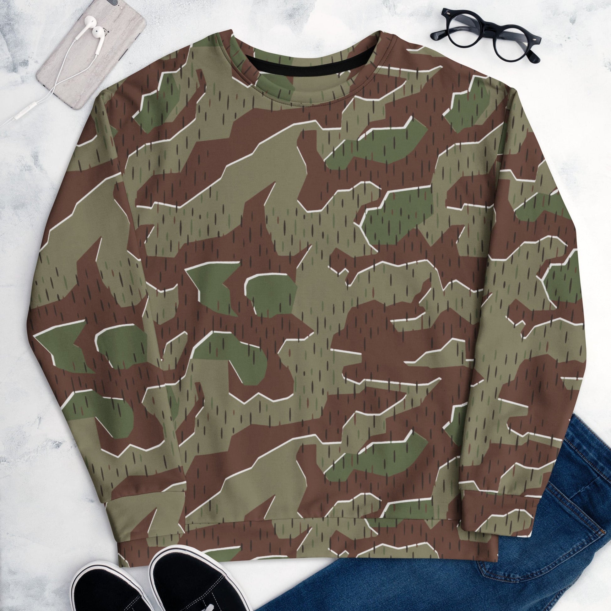 German Splittermuster Bundeswehr Paratrooper CAMO Unisex Sweatshirt - Sweatshirts