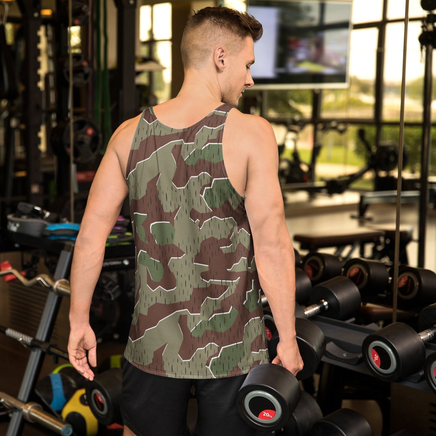 German Splittermuster Bundeswehr Paratrooper CAMO Unisex Tank Top - Tops