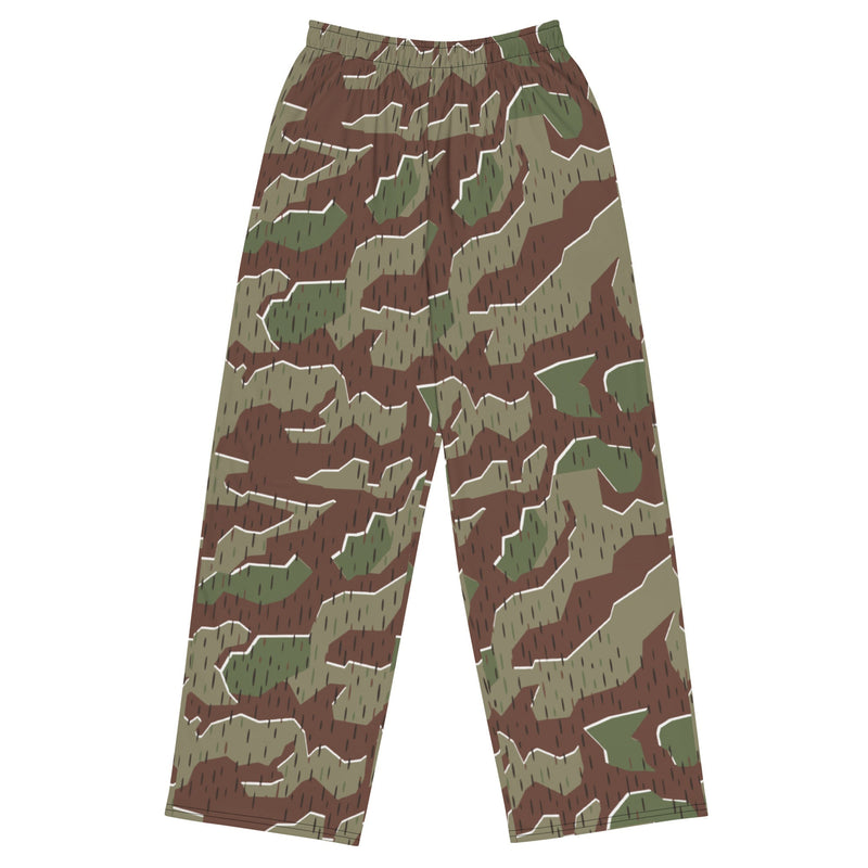 Splittermuster Bundeswehr Paratrooper CAMO Unisex Wide-Leg Leisure Pants - 2XS - Pant