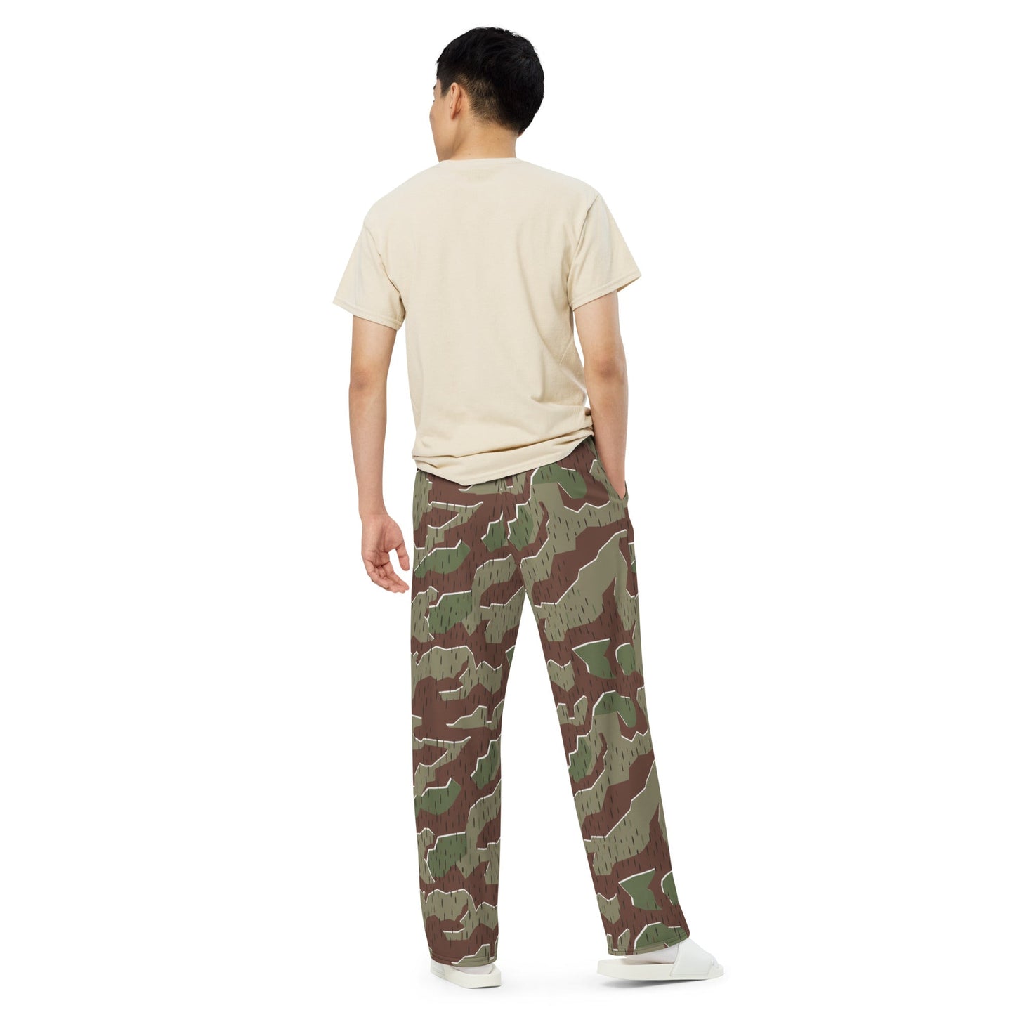German Splittermuster Bundeswehr Paratrooper CAMO unisex wide-leg pants - Wide-leg Pants