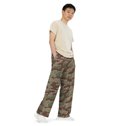 German Splittermuster Bundeswehr Paratrooper CAMO unisex wide-leg pants - Wide-leg Pants