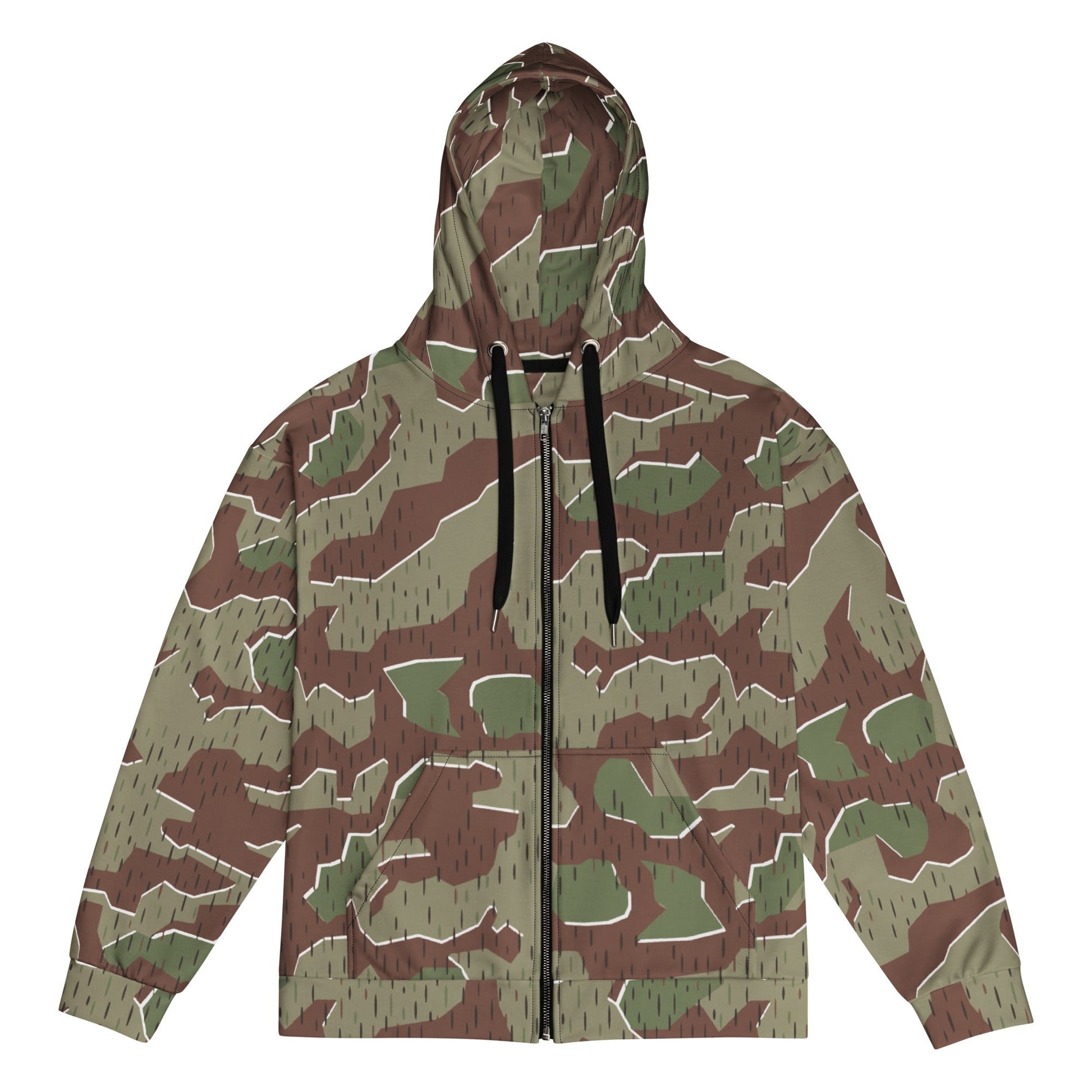German Splittermuster Bundeswehr Paratrooper CAMO Unisex zip hoodie - 2XS - Zip Hoodies