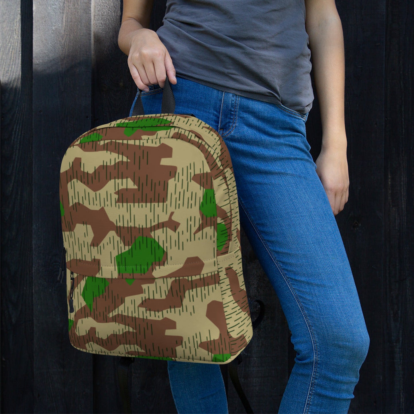 German Splittermuster Buntfarbendruck 31 CAMO Backpack