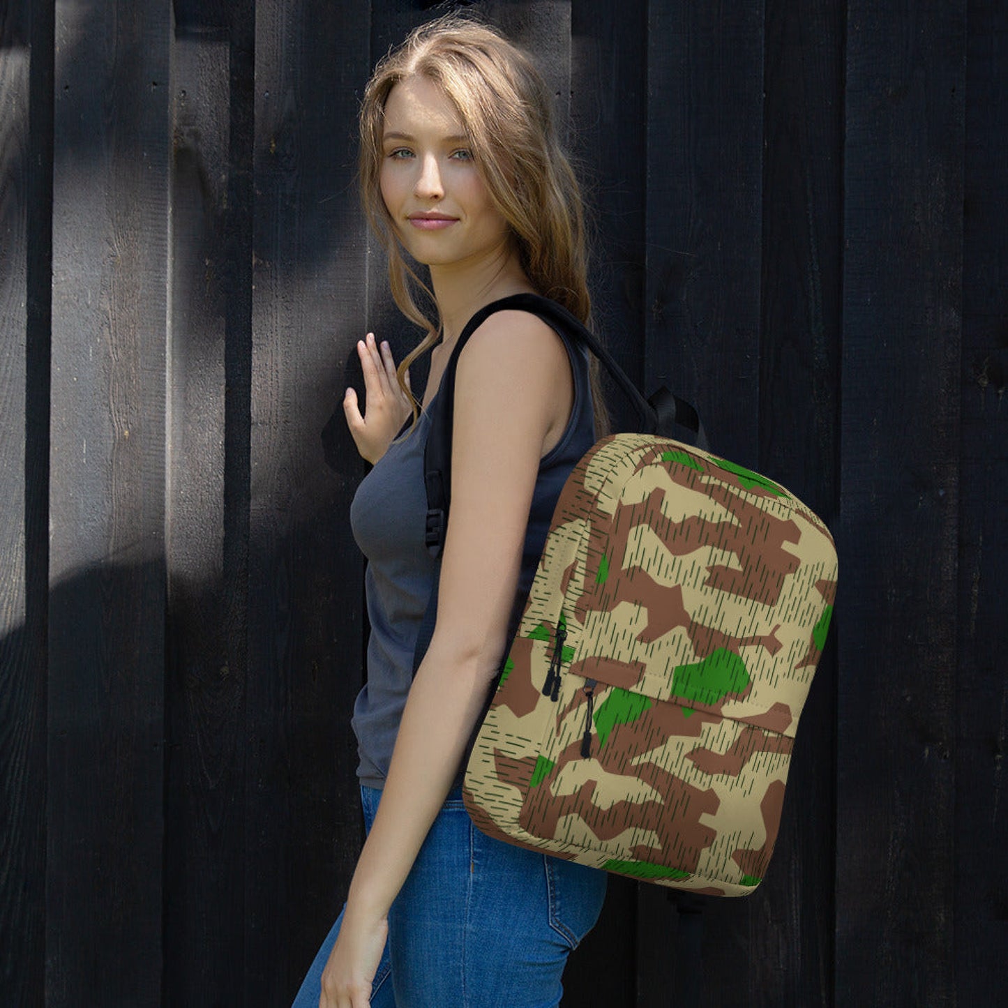 German Splittermuster Buntfarbendruck 31 CAMO Backpack