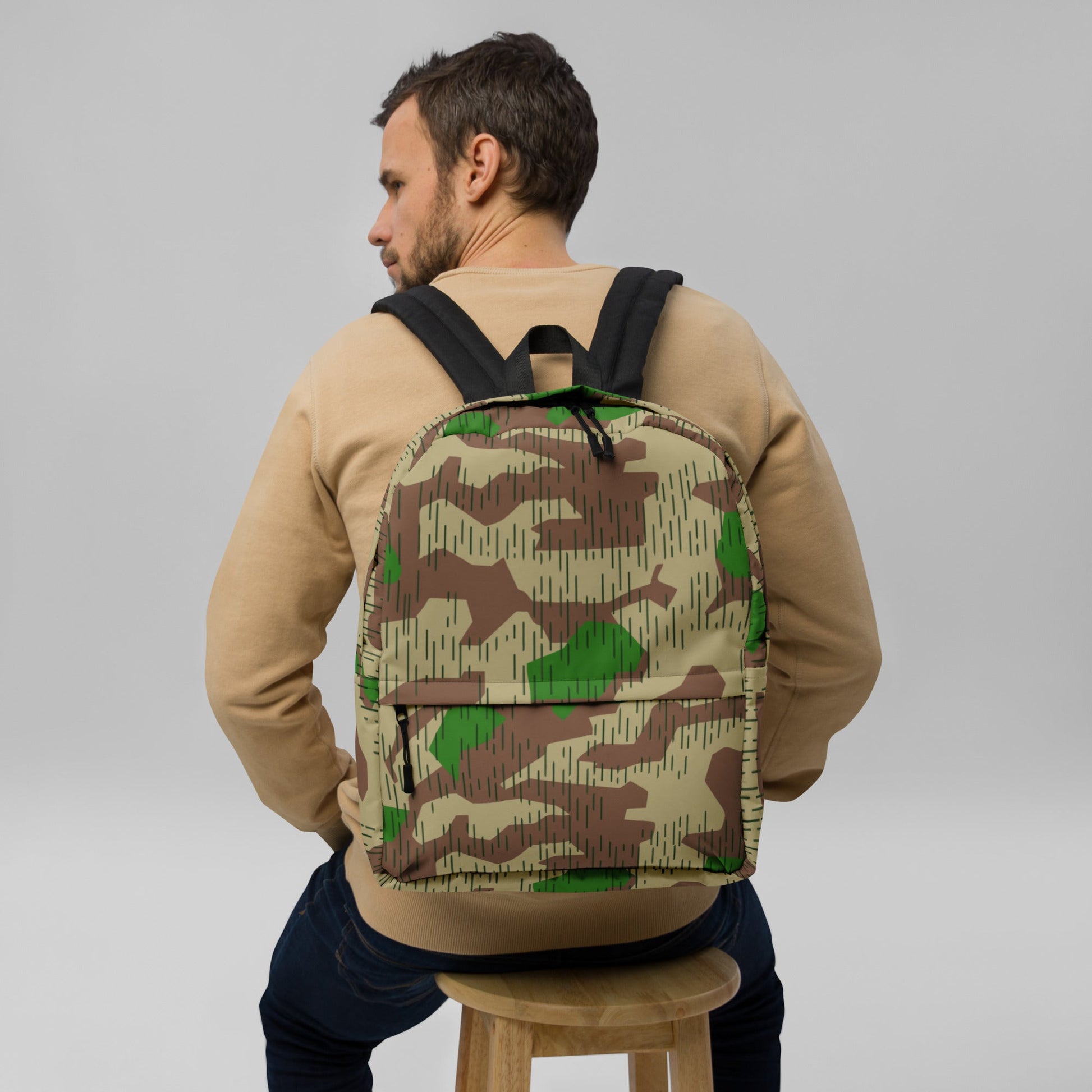German Splittermuster Buntfarbendruck 31 CAMO Backpack