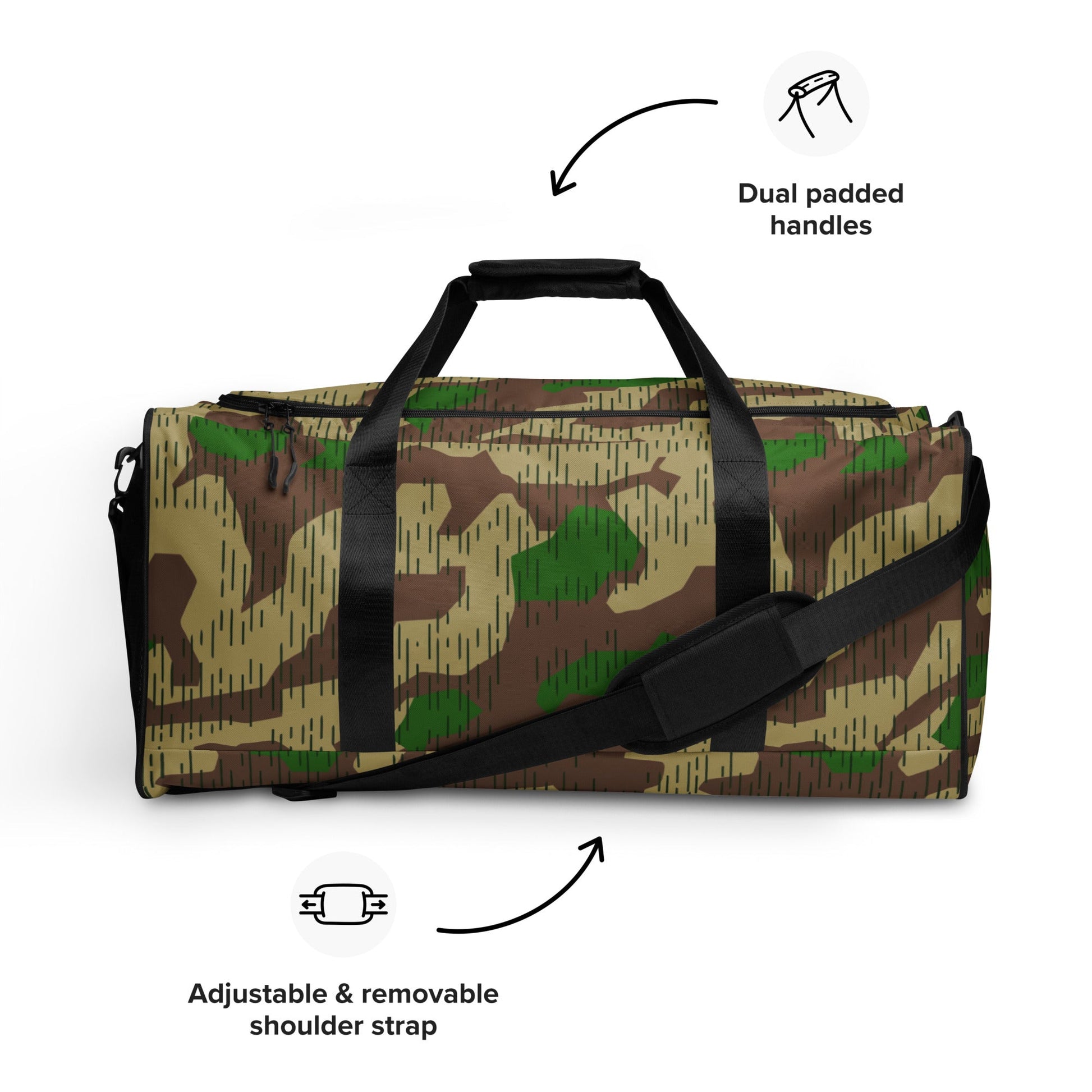 German Splittermuster Buntfarbendruck 31 CAMO Duffle bag - Bags