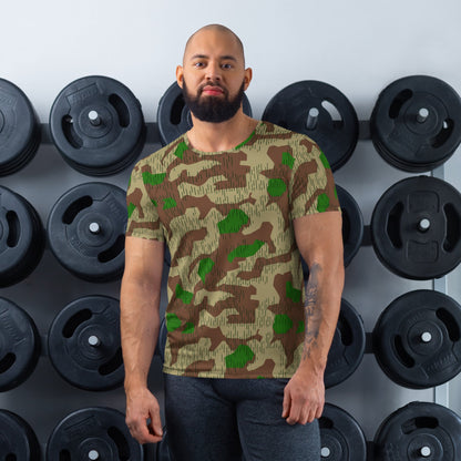 German Splittermuster Buntfarbendruck 31 CAMO Mens Athletic T-shirt - XS - T-Shirts