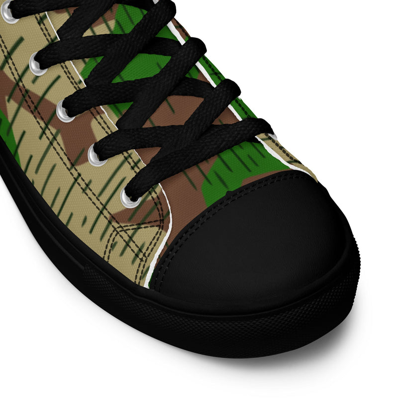 Splittermuster Buntfarbendruck 31 CAMO Mens High-Top Canvas Shoes