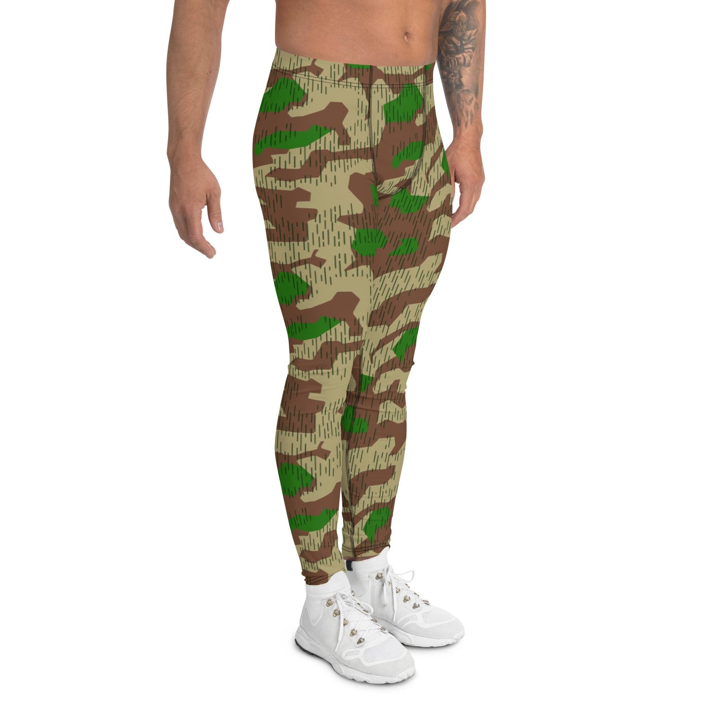 German Splittermuster Buntfarbendruck 31 CAMO Mens Leggings