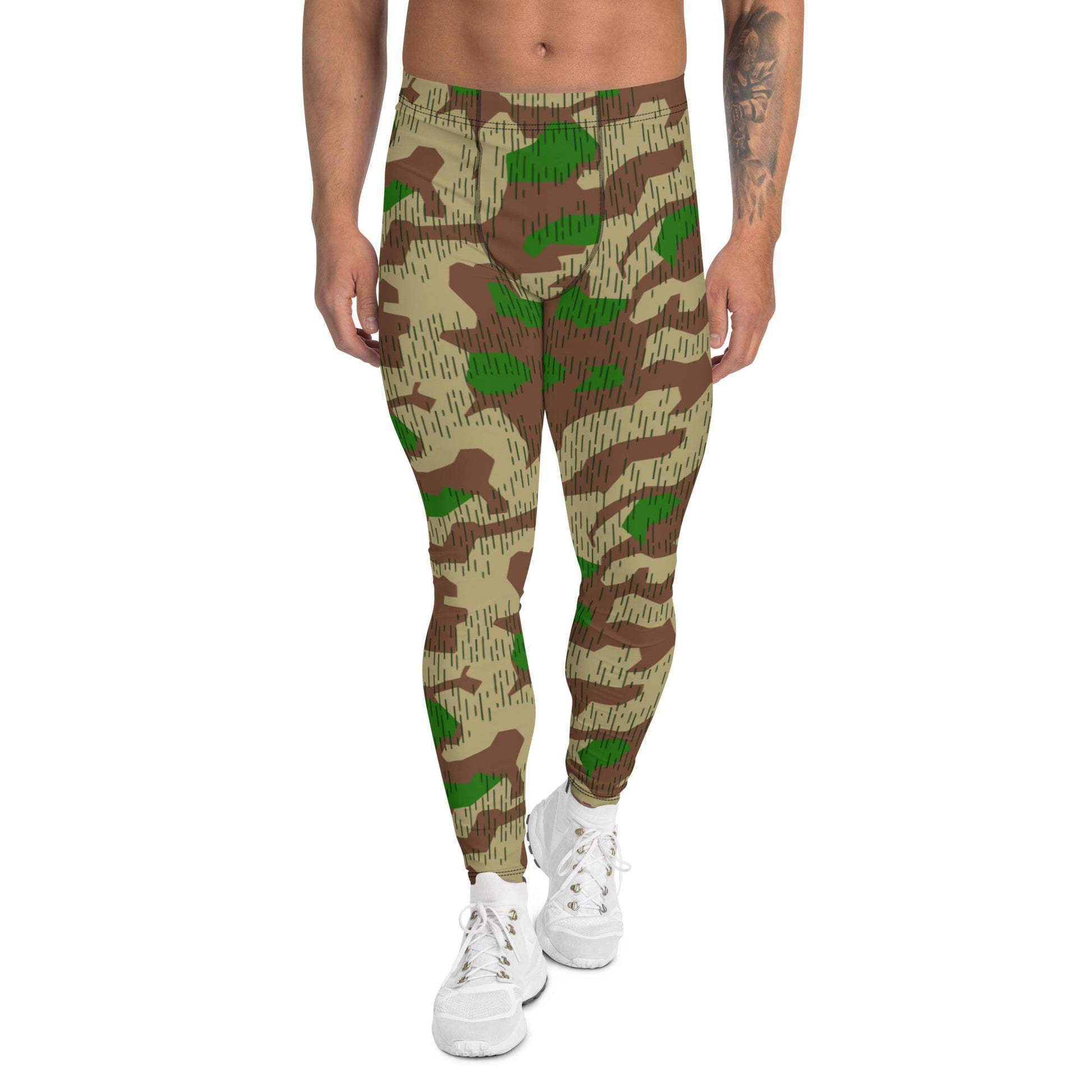 German Splittermuster Buntfarbendruck 31 CAMO Mens Leggings - XS