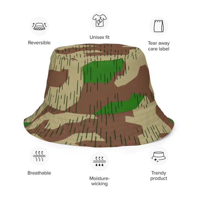 Splittermuster Buntfarbendruck 31 CAMO Reversible Bucket Hat - Head