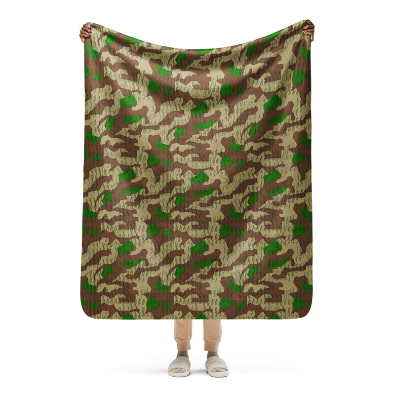 Splittermuster Buntfarbendruck 31 CAMO Sherpa Blanket - 50″×60″