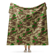 Splittermuster Buntfarbendruck 31 CAMO Sherpa Blanket - 60″×80″