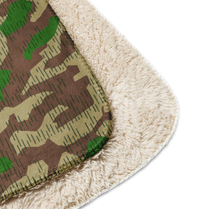 German Splittermuster Buntfarbendruck 31 CAMO Sherpa blanket Blankets
