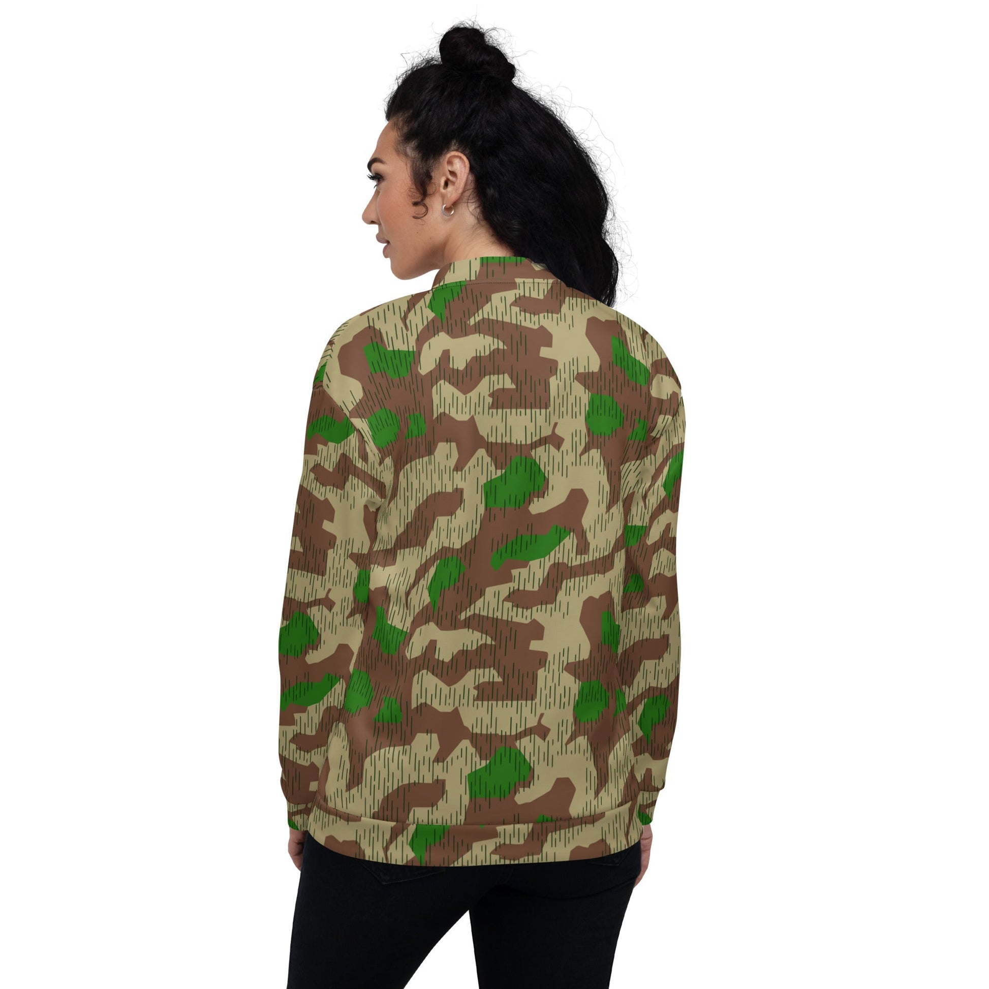 German Splittermuster Buntfarbendruck 31 CAMO Unisex Bomber Jacket - Jackets