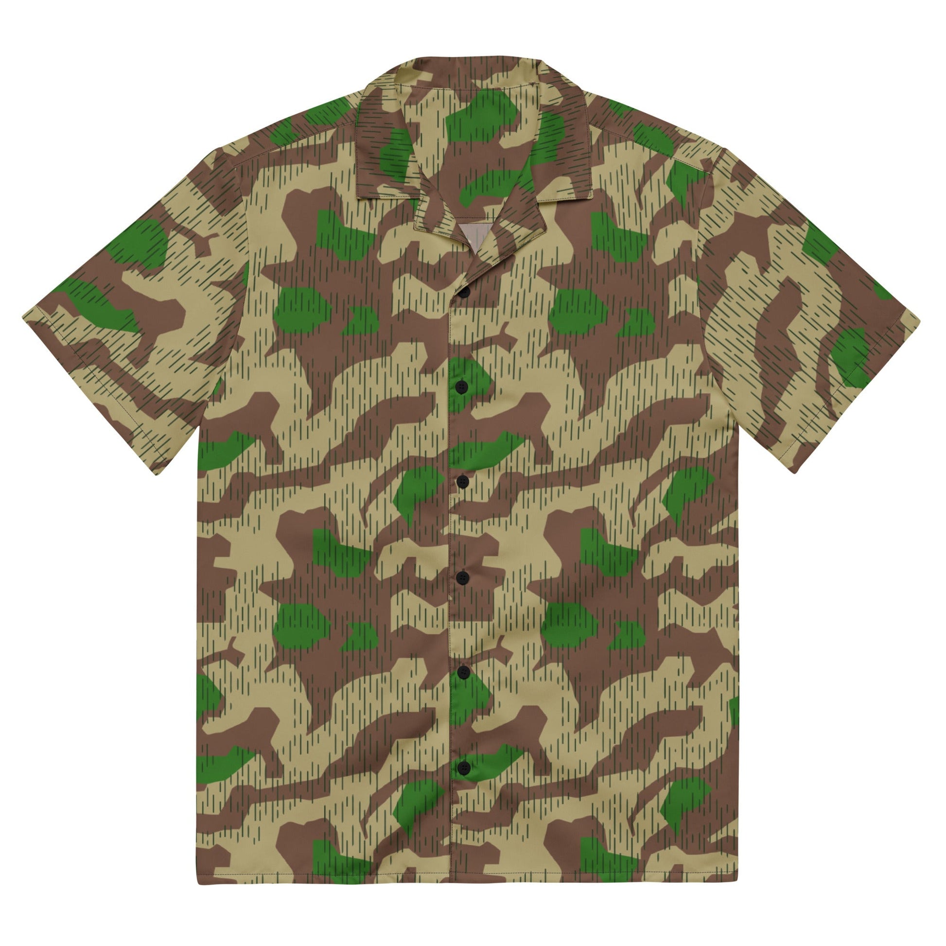 German Splittermuster Buntfarbendruck 31 CAMO Unisex button shirt 2XS Button Shirts